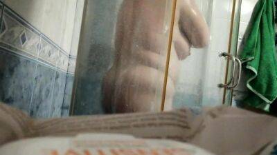 wife nice tits in shower - drtuber