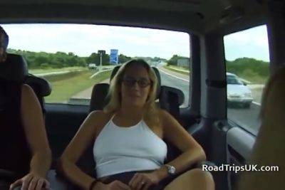 Louise Louellen - Louise Louellen, Tracy Williams And Ken T - British Teen Lesbians Roadtrip To 7 Min - hotmovs.com - Britain